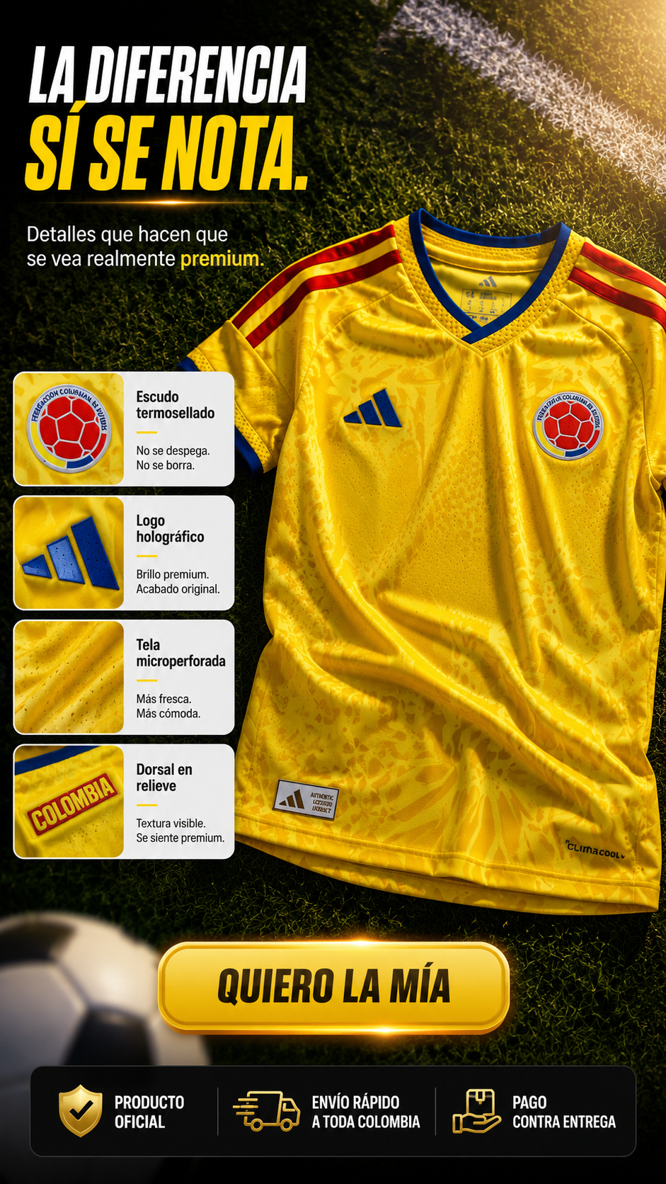 Camiseta Colombia Mundial