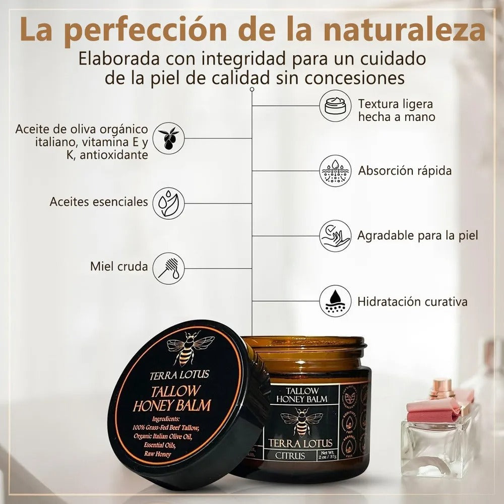 TERRA LOTUS – Citrus Tallow Honey Balm