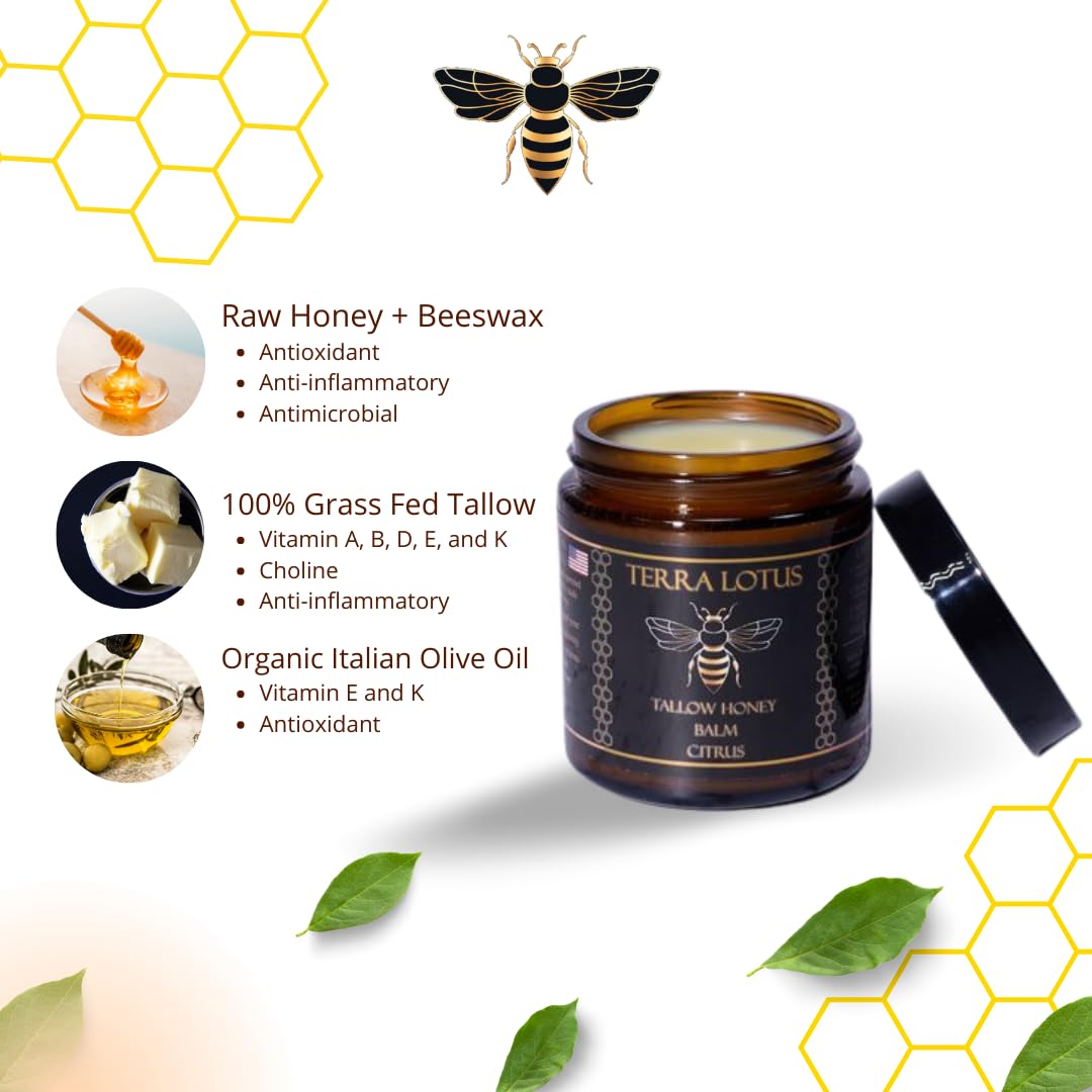 TERRA LOTUS – Citrus Tallow Honey Balm