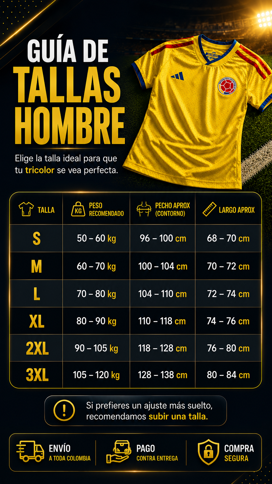 Camiseta Colombia Mundial